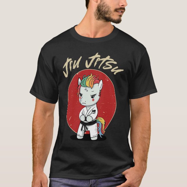BJJ MMA Unicorn   Brazilian Jiu Jitsu Grappling T-Shirt (Vorderseite)