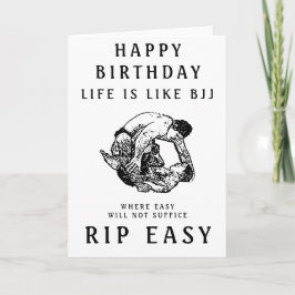 BJJ RIP Easy Geburtstagsfeier Karte