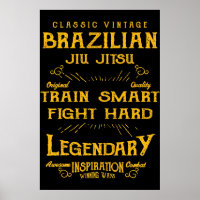 BJJ Train Smart Fight Hard Vintag Jiu Jitsu