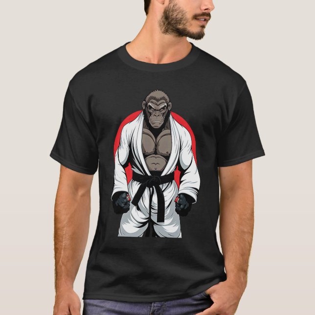 BJJ und MIXED MARTIAL ARTS Gorilla Brasilianer Jiu T-Shirt (Vorderseite)