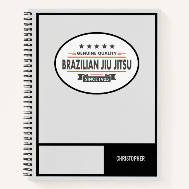 BJJ White Belt Trainingsprotokoll Originale Qualit Notizbuch (Vorderseite)