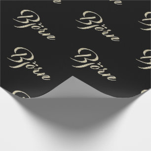 Björn Vorname Name edles Geschenkpapier Papier