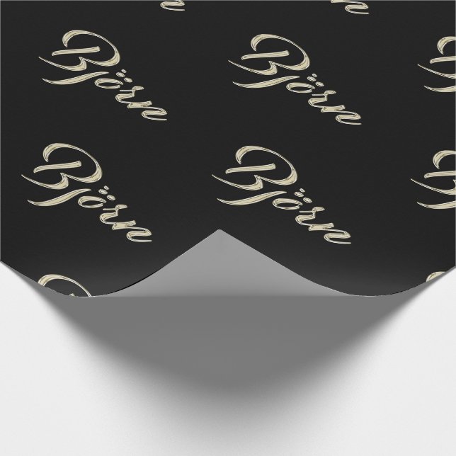 Björn Vorname Name edles Geschenkpapier Papier (Ecke)