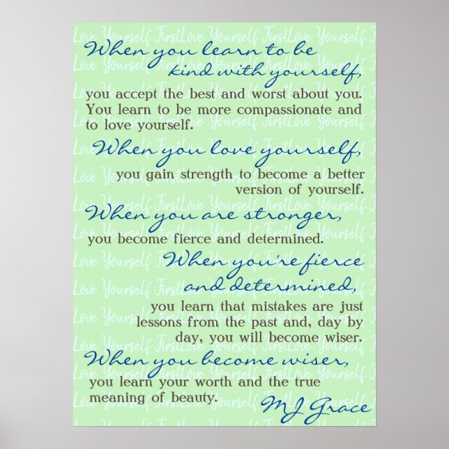 BK2YS | "Liebe zuerst" Poster (Vorne)