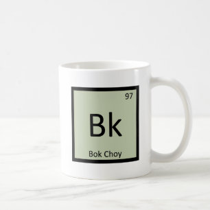 Bk - Bok Choy Gemüse Chemie Periodensystem Tasse
