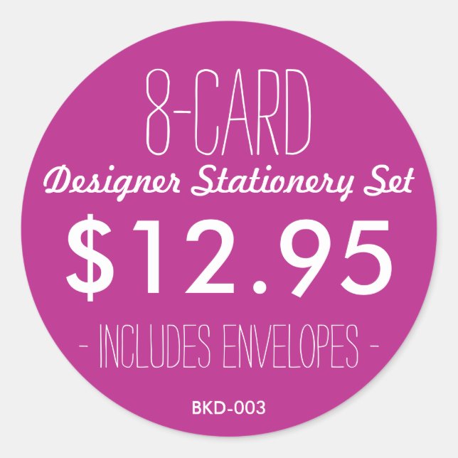 BK Boutique Stickers (Vorderseite)