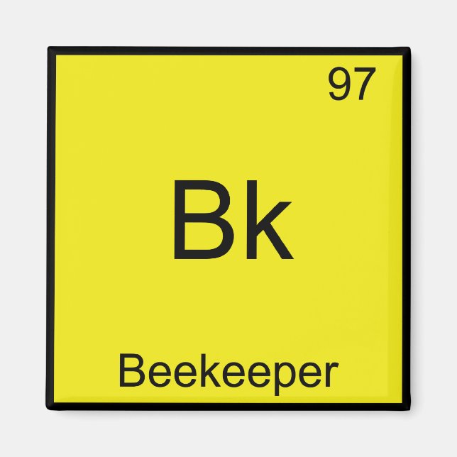BK - T-Shirt für das Symbol "Beekeeper Funny Chemi Magnet (Vorne)