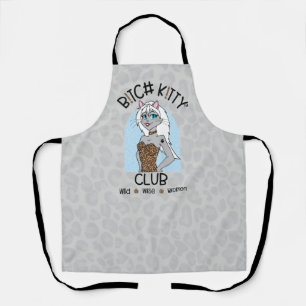 BK!TTY Club™ All-over Print Schürze Med - grau