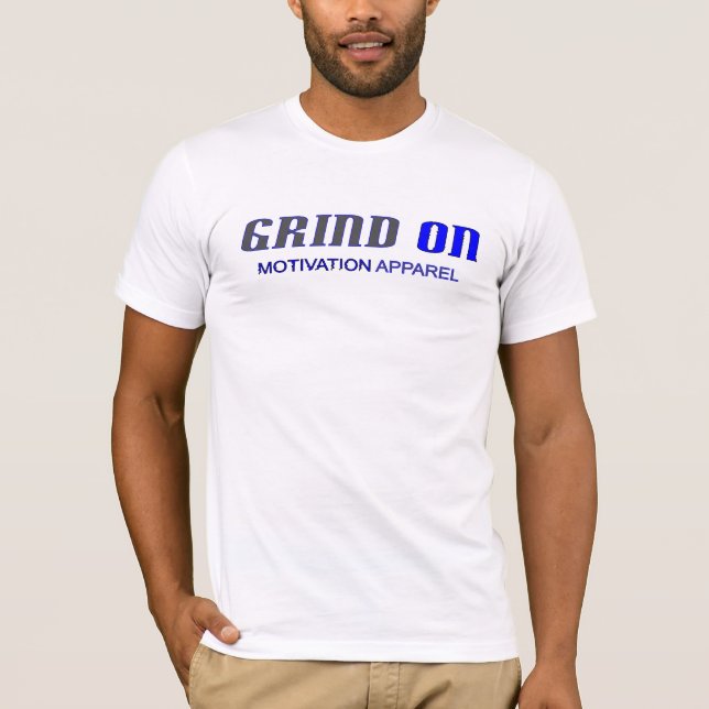 BL/DK GRAUE angepasste T T-Shirt (Vorderseite)