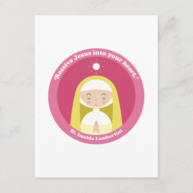 Bl. Imelda Lambertini Postkarte (Vorderseite)