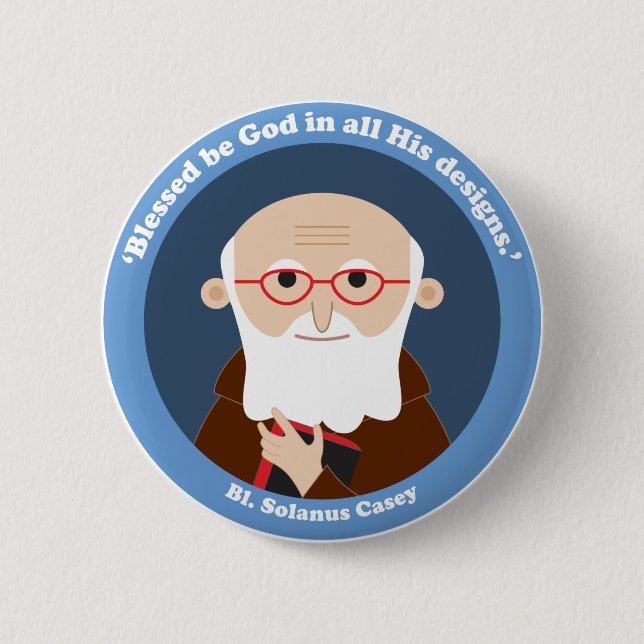 Bl. Solanus Casey Button (Vorderseite)