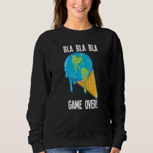 Bla Bla Spiel über das Schmelzen von Eis weltweit Sweatshirt