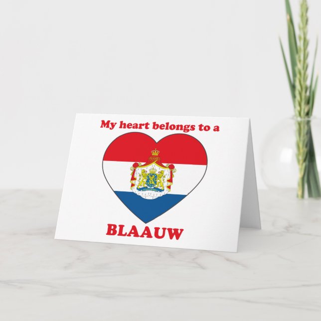 Blaauw Feiertagskarte (Vorderseite)