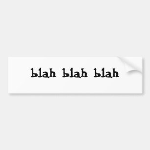 Blabla - Blabla Autoaufkleber