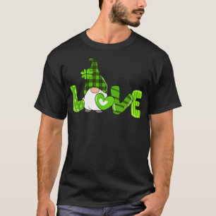 Blached LIEBE St Patricks Day Gnomes Kleeblatt für T-Shirt