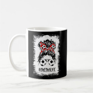Blached Soccer Mema Life Messy Bun Women Mother Kaffeetasse