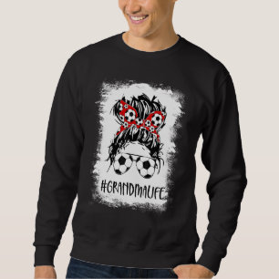 Blached Soccer Oma Life Messy Bun Women Mothe Sweatshirt