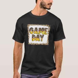 Blached Softball Game Day Vibes Hand Drawing Softb T-Shirt
