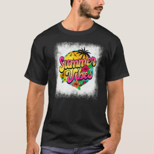 Blached Summer Vibes Beach Life Sommerurlaub T-Shirt