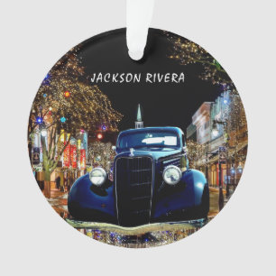 Black 1930's Sedan Weihnachten Ornament