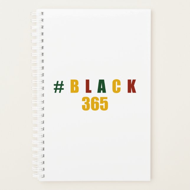 Black 356 Days A Year Black History Month Planer (Vorderseite)