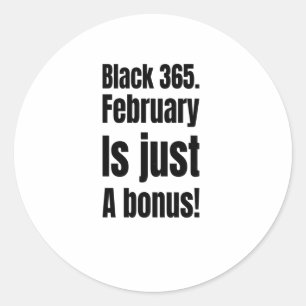 Black 365 - Februar ist nur ein Bonus! Aufkleber