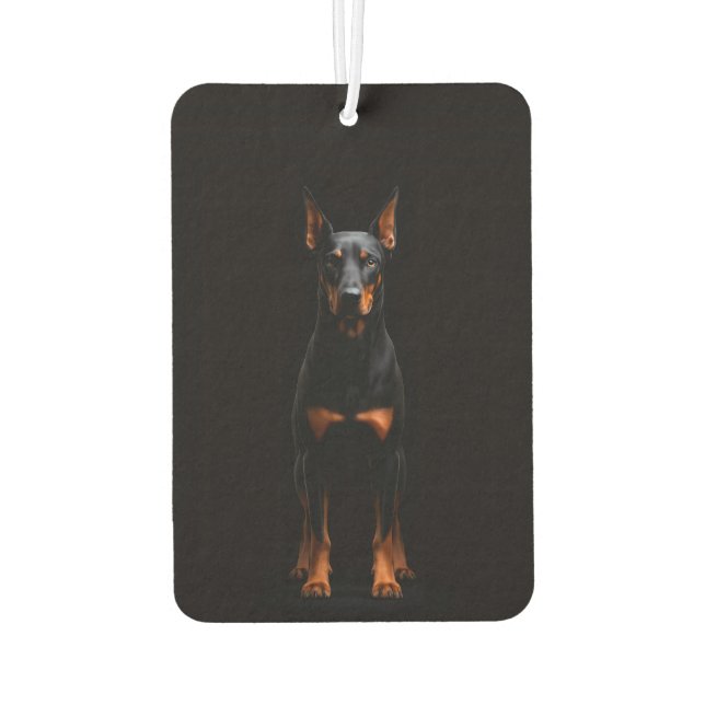 Black 4 Luxe Car Air Fresheners, Guardian Doberman Autolufterfrischer (Rückseite)