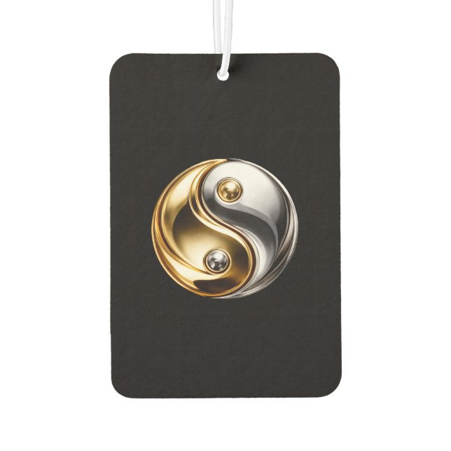Black 4 Luxe Car Air Fresheners Harmony Yin Yang Autolufterfrischer (Rückseite)