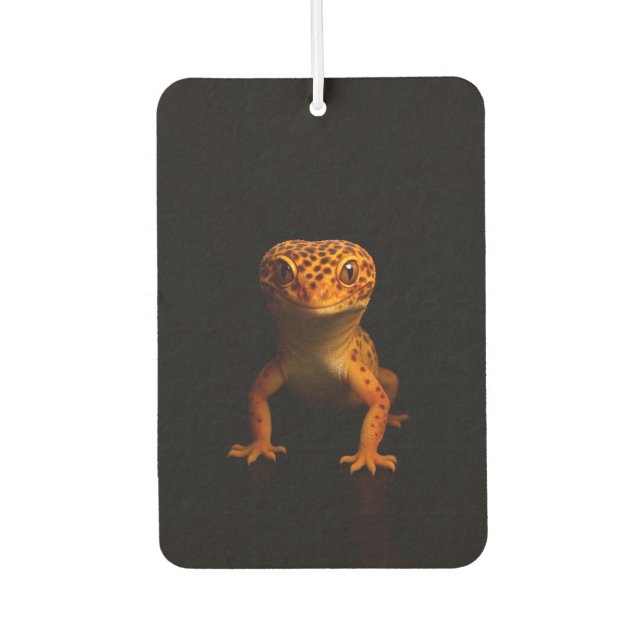 Black 4 Luxe Car Air Fresheners, Leopard Gecko Autolufterfrischer (Vorderseite)