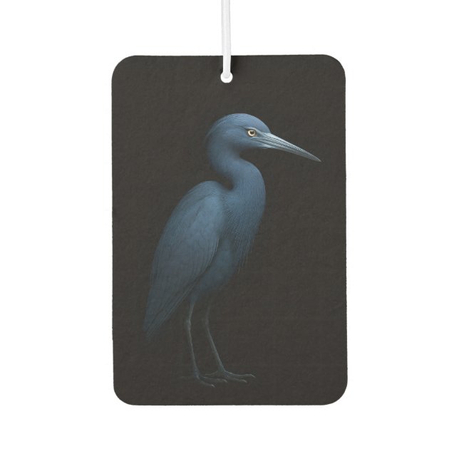 Black 4 Luxe Car Air Fresheners, Little Blue Heron Autolufterfrischer (Vorderseite)