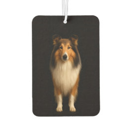 Black 4 Luxe Car Air Fresheners, Loyal Collie Dog Autolufterfrischer