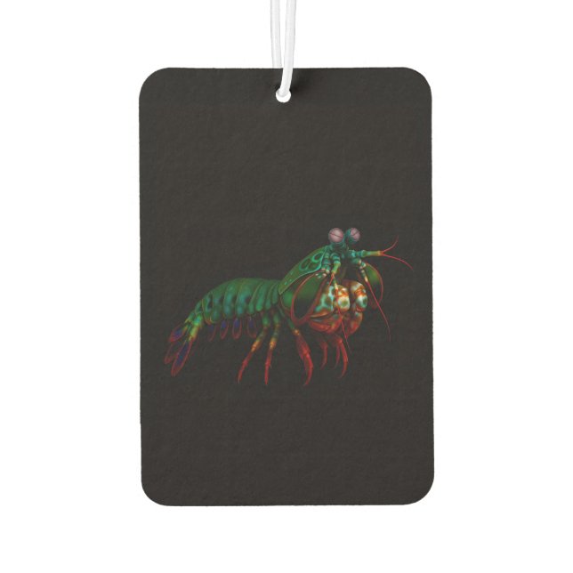 Black 4 Luxe Car Air Fresheners, Mantis Shrimp Autolufterfrischer (Rückseite)