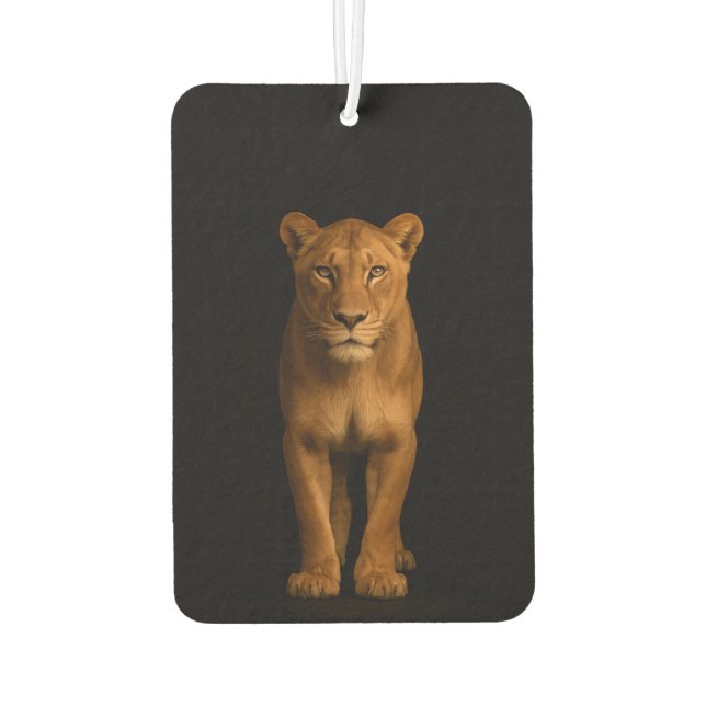 Black 4 Luxe Car Air Fresheners, Noble Lioness Autolufterfrischer (Rückseite)