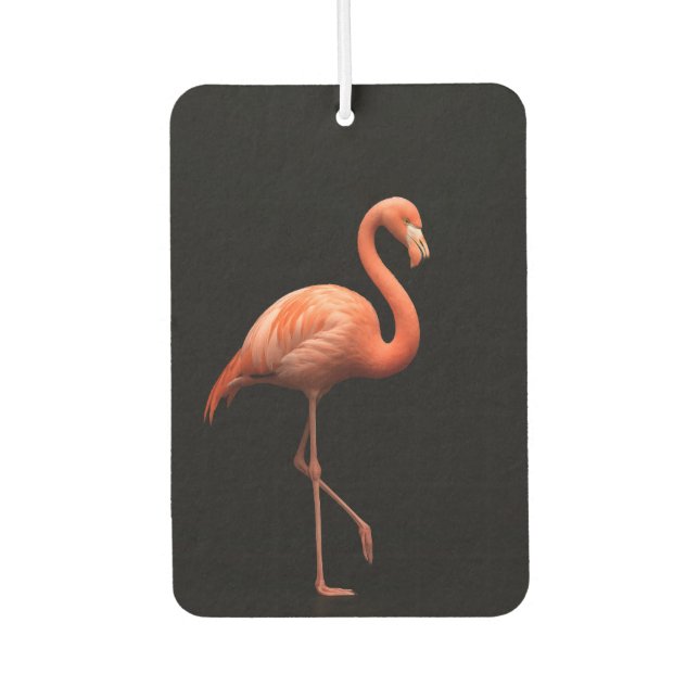 Black 4 Luxe Car Air Fresheners, Pink Flamingo Autolufterfrischer (Vorderseite)