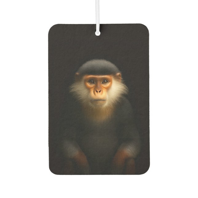 Black 4 Luxe Car Air Fresheners, Red Douc Langur Autolufterfrischer (Vorderseite)