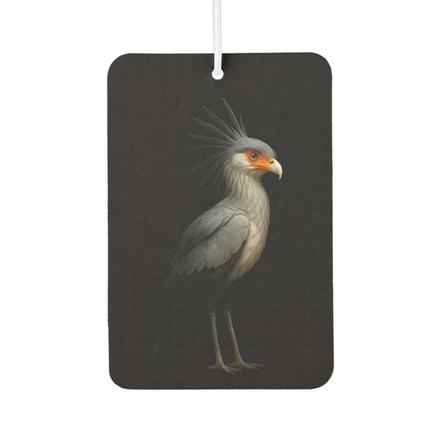 Black 4 Luxe Car Air Fresheners, Secretarybird Autolufterfrischer (Vorderseite)