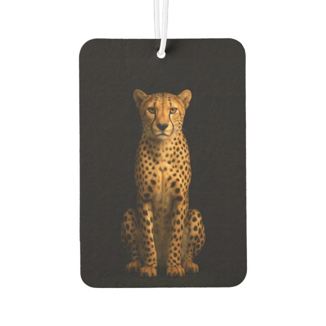 Black 4 Luxe Car Air Fresheners, Sleek Cheetah Autolufterfrischer (Rückseite)