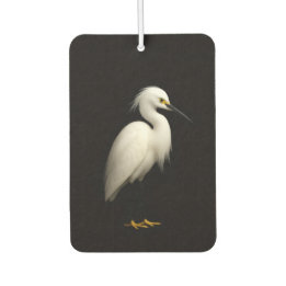 Black 4 Luxe Car Air Fresheners, Snowy Egret Autolufterfrischer
