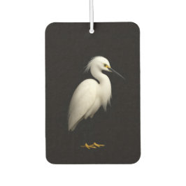 Black 4 Luxe Car Air Fresheners, Snowy Egret Autolufterfrischer