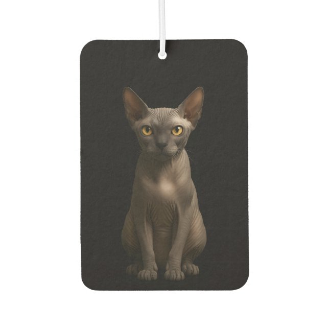 Black 4 Luxe Car Air Fresheners, Sphynx Cat Autolufterfrischer (Vorderseite)