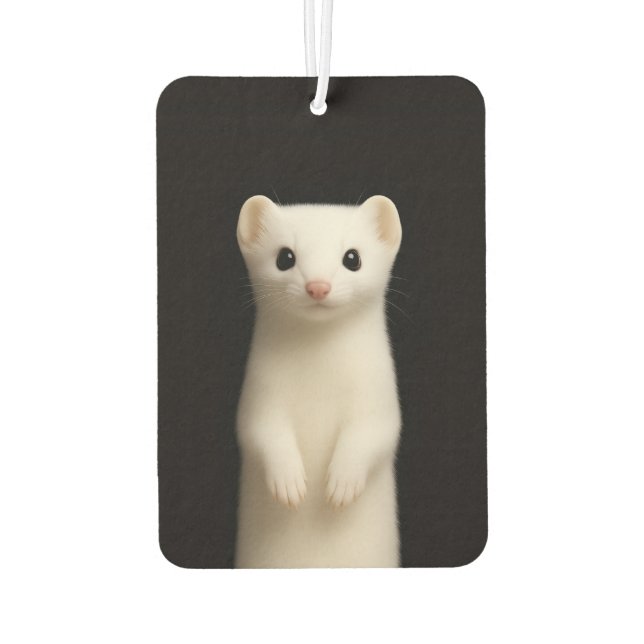 Black 4 Luxe Car Air Fresheners, Stylish Ermine Autolufterfrischer (Rückseite)