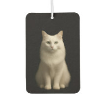 Black 4 Luxe Car Air Fresheners Turkish Angora Cat