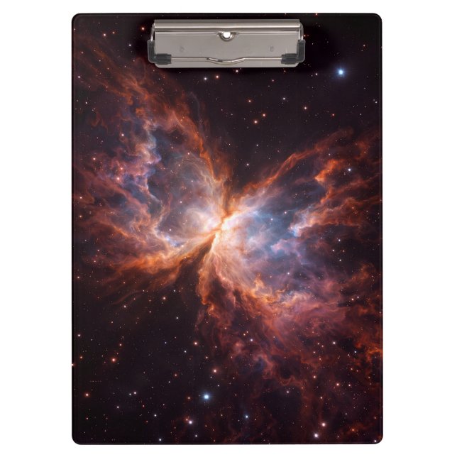 Black 4 Luxe Clipboard, Butterfly Nebula Klemmbrett (Vorderseite)