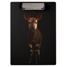 Black 4 Luxe Clipboard, Forest Okapi Klemmbrett