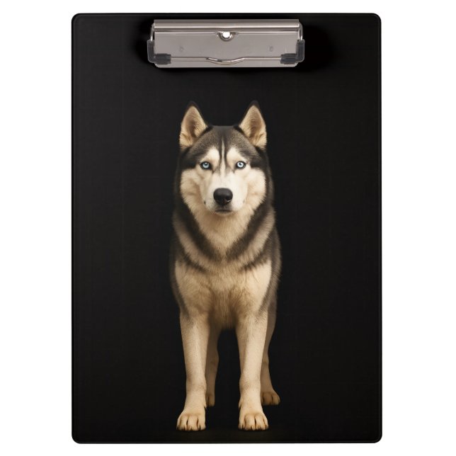 Black 4 Luxe Clipboard, Icy Elite Husky Klemmbrett (Vorderseite)