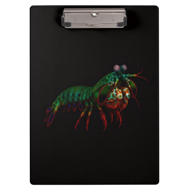 Black 4 Luxe Clipboard, Mantis Shrimp Klemmbrett (Vorderseite)
