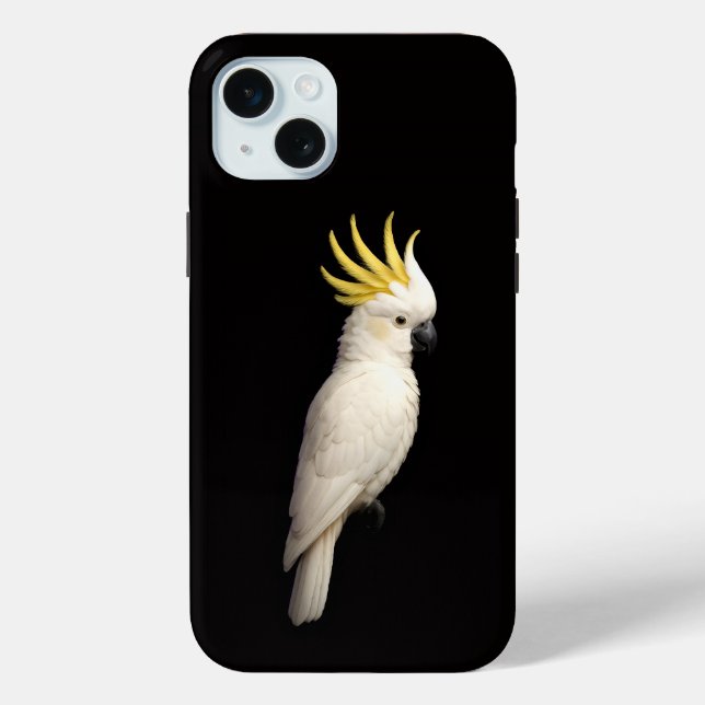 Black 4 Luxe, Crested Cockatoo Case-Mate iPhone Hülle (Rückseite)