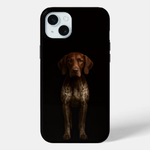 Black 4 Luxe, Deutscher Pointer-Hund iPhone 15 Plu Case-Mate iPhone Hülle