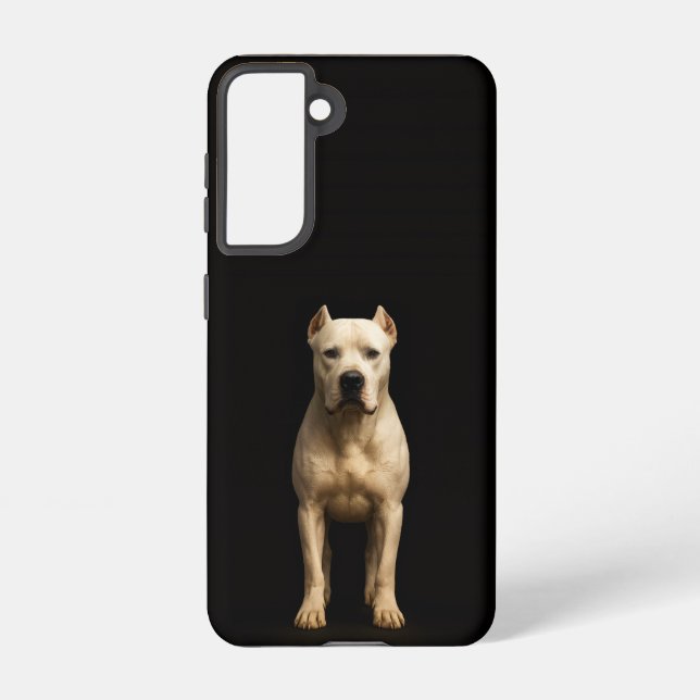 Black 4 Luxe  Galaxy S21 Case, Bold Dogo Argentino Samsung Galaxy Hülle (Rückseite)