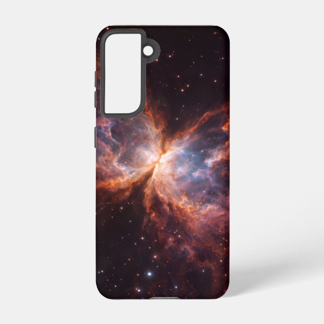 Black 4 Luxe  Galaxy S21 Case, Butterfly Nebula Samsung Galaxy Hülle (Rückseite)